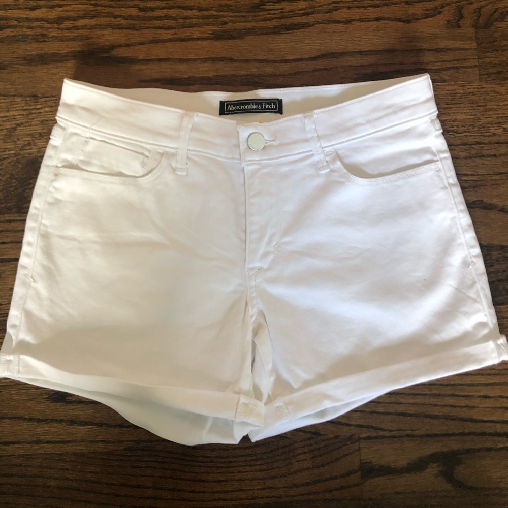 White Denim Abercrombie jean shorts